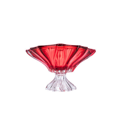 Aldene Lead Free Crystal Decorative Bowl - Set of 1