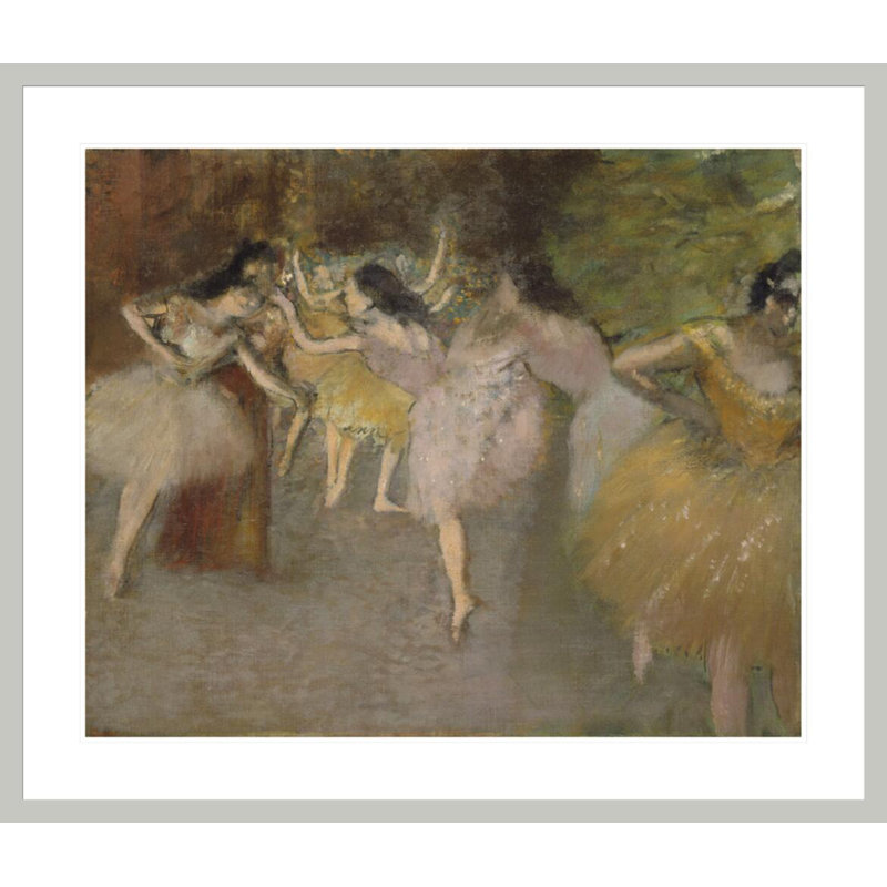 «Rehearsal devant le ballet» par Edgar Degas, impression giclée sur cadre, 33.5" H x 39.16" W