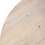 Table d'appoint vintage en bois massif, plateau et pied en bois naturel et blanc, 59 cm de largeur, profondeur 59,7 cm, hauteur 70 cm, idéale pour le salon. Dimensions : profondeur, largeur, hauteur. Montage rapide.