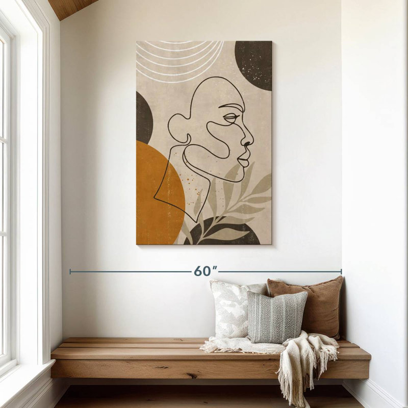 Portrait d'une femme bohème, H 45 po x l 30 po