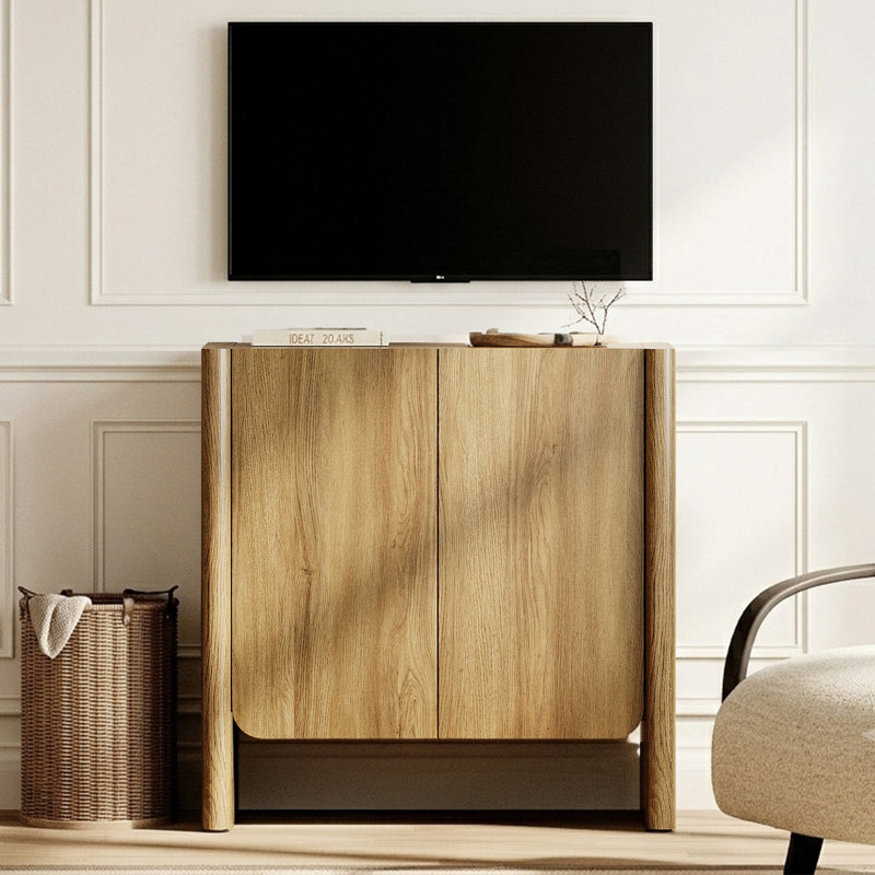 Meuble télé Glorian Modern French Wood, Walnut