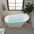 FerdY Langkawi 59" Acrylic Freestanding Bathtub, Brushed Nickel Drain