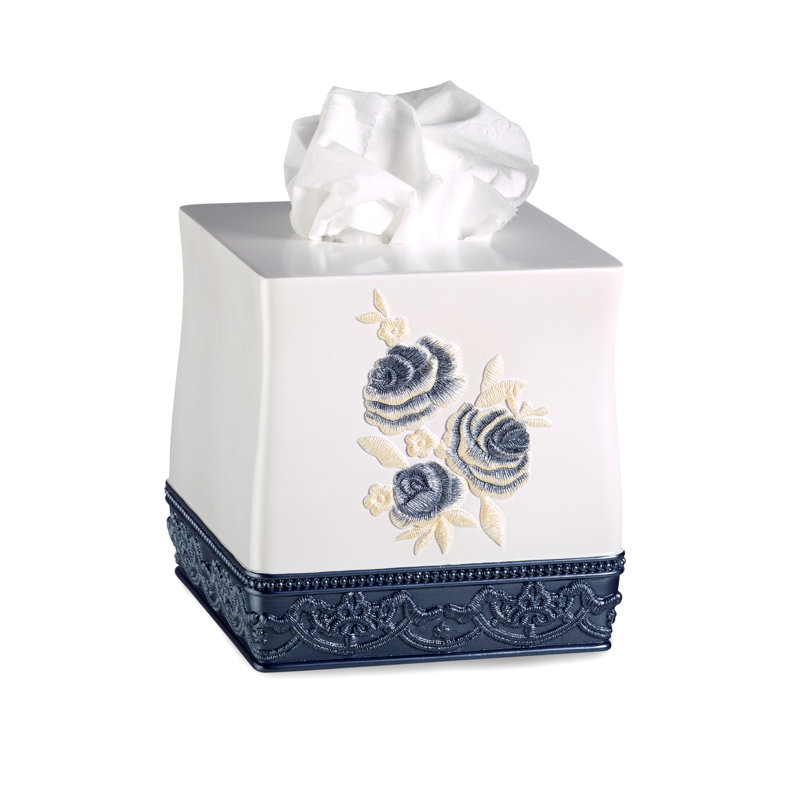 Bradfield Tissue Box Cover, Blue