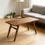 Table basse transformatrice 2-en-1, table de salle à manger extensible à hauteur variable, table multifonctionnelle en bois naturel pour le salon-1162651329