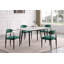Ensemble de chaises rembourrées en tissu vert 2 pièces Modern Contemporary-1116639689