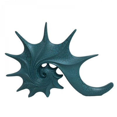 Figurine de coquillage abstrait bleu