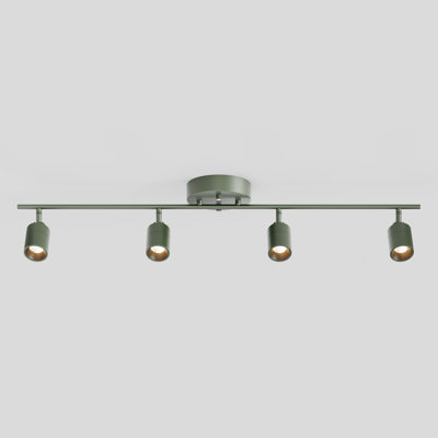 Éclairage sur rail à DEL intégré 4 lumières Shura avec têtes rotatives, ensemble d'éclairage sur rail 3 pi, 3000k, 2240 lumens