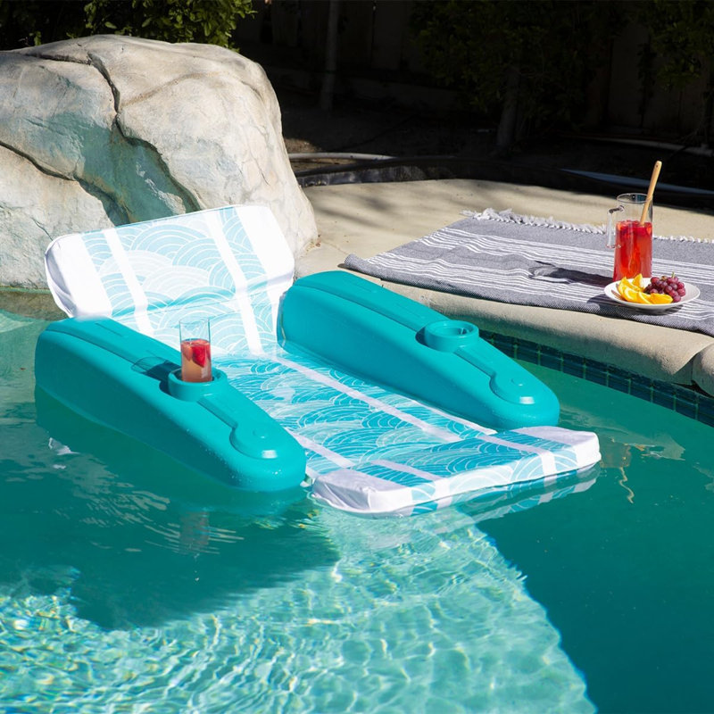 Méridienne flottante pour adultes avec repose-tête et porte-gobelet