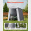 Outdoor Storage Shelter Shed 6X8 Ft Waterproof Portable Canopy Carport Tent