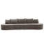 Modern Curved Modular Sectional Sofa with High-Density Sponge Fully Assembled-551885081