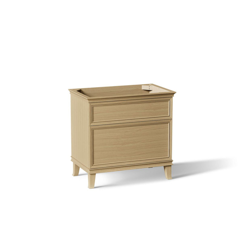 Armoire de meuble-lavabo 36 po avec deux tiroirs Harken, Crème