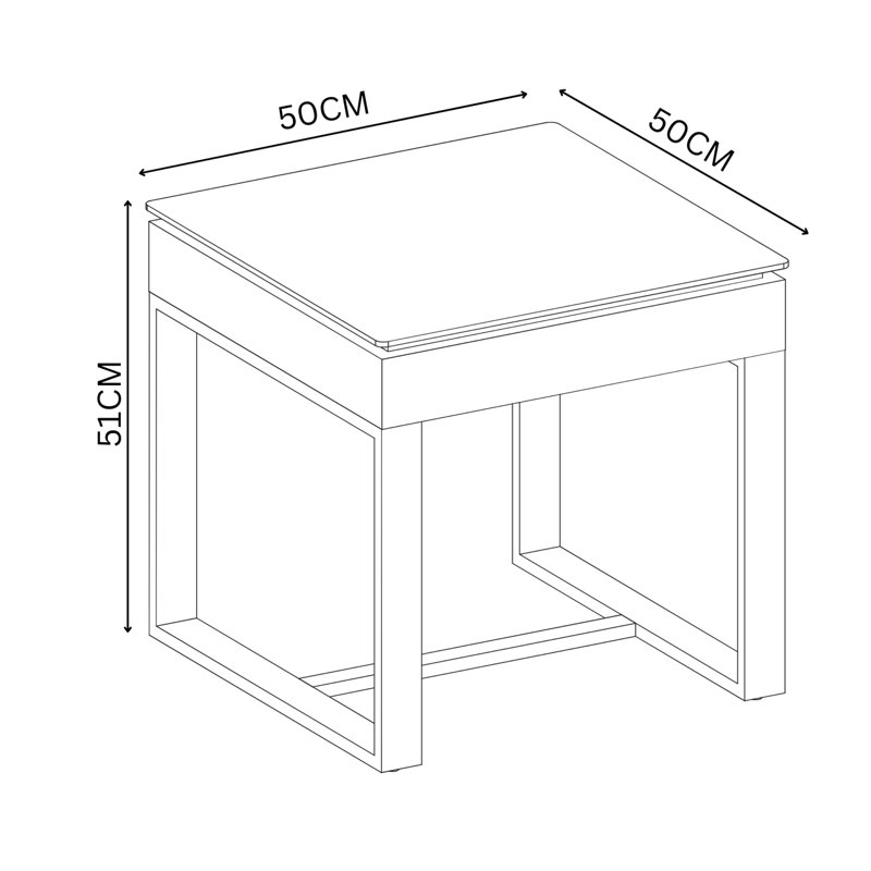 Casara Sled End Table