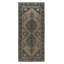 Tapis de couloir ancien fait à la main avec médaillons, couloir large