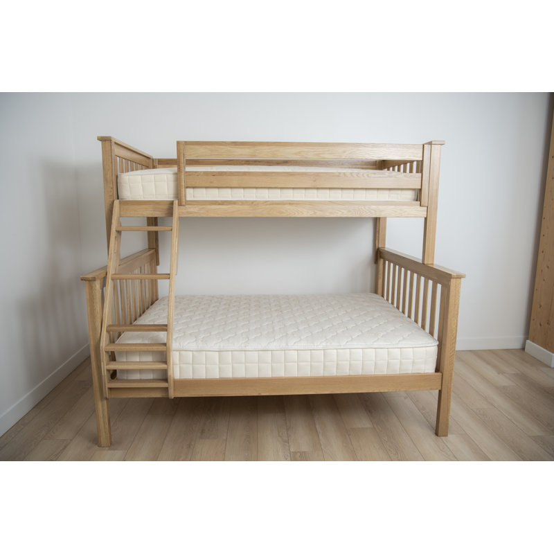 Savona FSC®-Certified Oak Kids Bed/Bunk Bed, Natural, Twin/Full Kids Bunk Bed