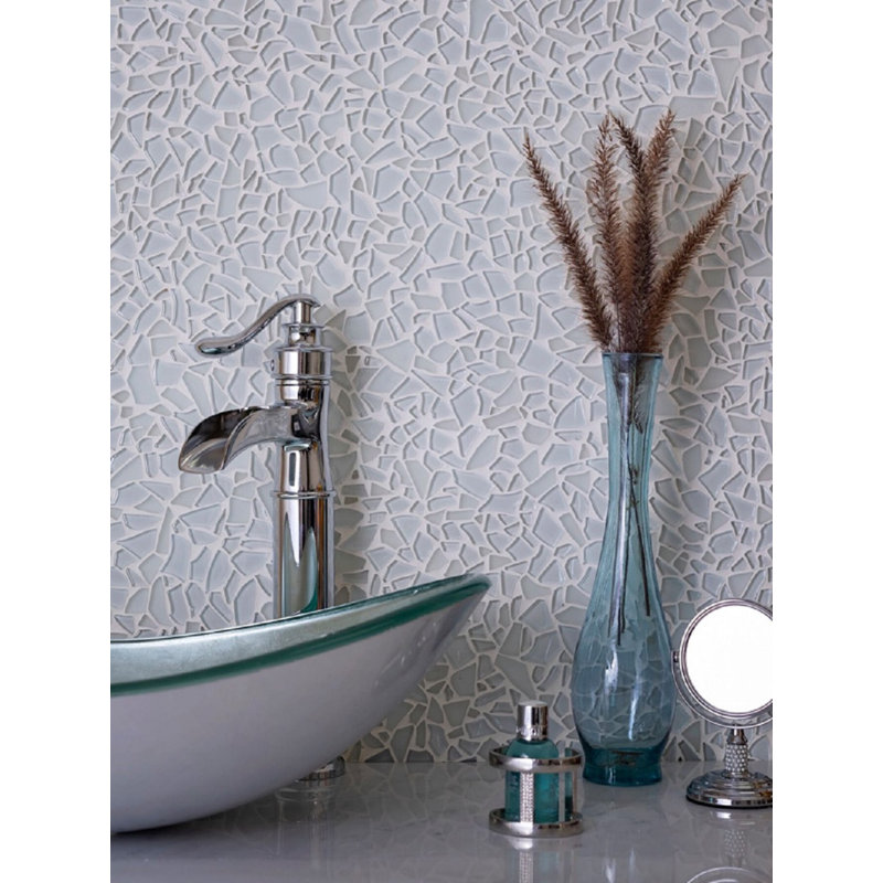 Carreau de mosaïque en verre 12 po x 12 po Apollo