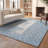 Tulane Hand Woven Wool/Cotton Geometric Rug in Blue-19503553