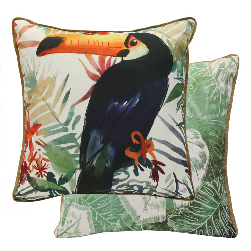 Animal Print Outdoor Reversible Throw Pillow