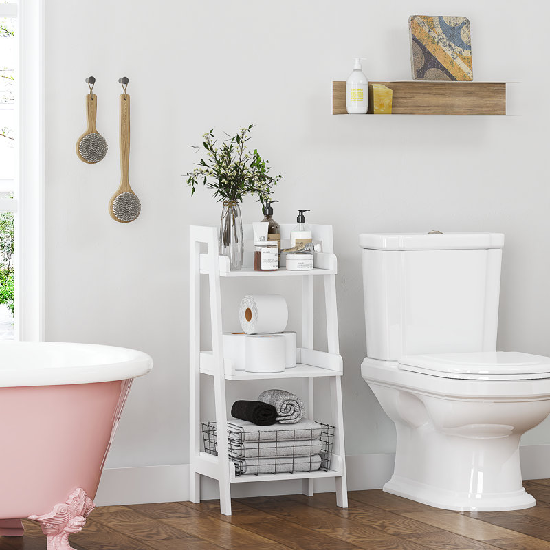 Hailley Bathroom Shelves, White