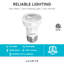 5,5 watts (équivalent de 50 watts), ampoule DEL PAR16, ampoule à intensité variable, culot moyen (standard)-50510904