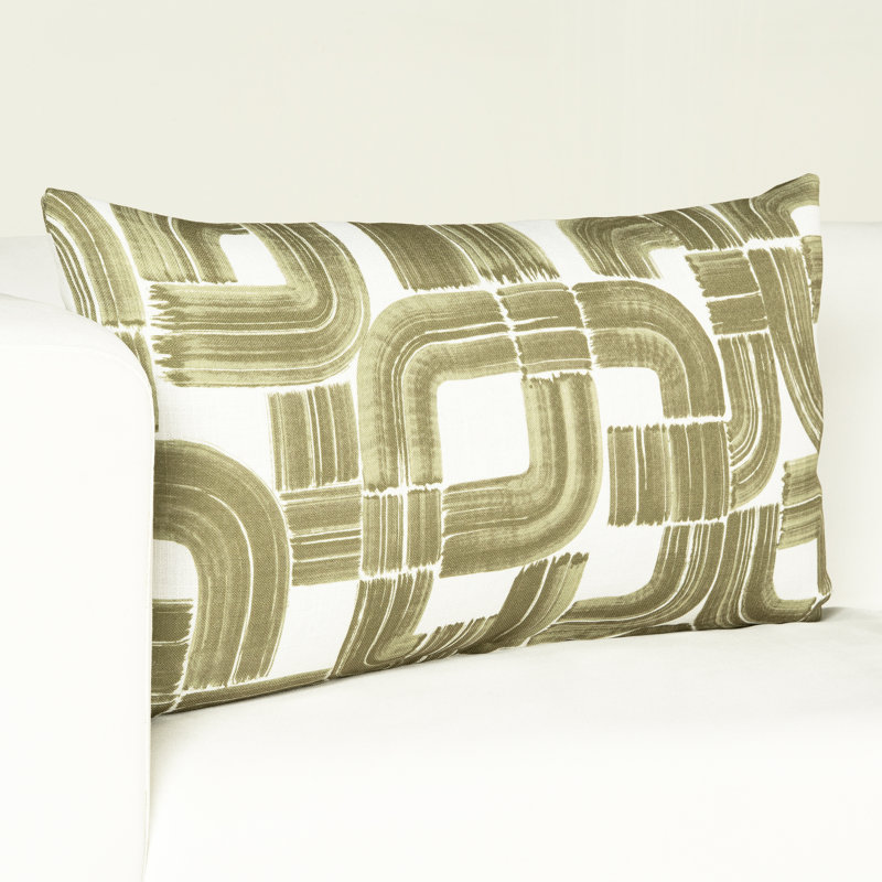 Oreiller Dulcia Verve Geo, Rectangulaire H 12 po x l 21 po, Plumes