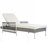 Outdoor All-Weather PE Rattan Chaise Lounge, Adjustable Recliner with Thick Cushions and Sturdy Iron Frame, Set of 2-1783612056