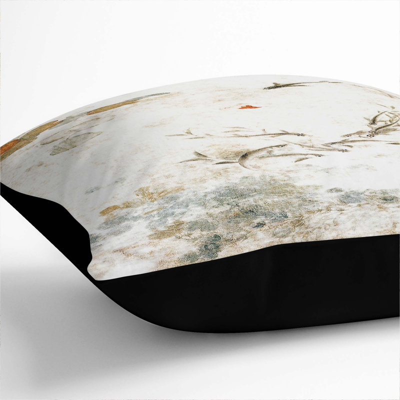 Square Throw Cushion, 40cm H x 40cm W x 15cm D, Black