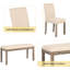 Ensemble de table de salle à manger en bois massif 6 pièces-1218980376-1218980377
