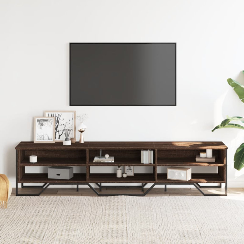 Andan Unfinished TV Stand, 180cm, Brown Oak