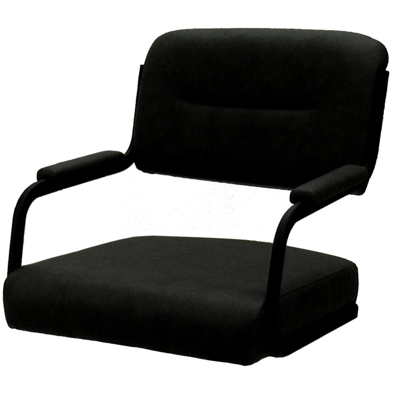 Tabouret de bar pivotant 30 po Jomiah, Noir, Noir