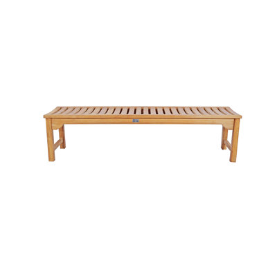 71'' W Wood Shower Bench