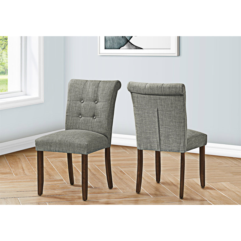 Chaise de salle à manger, ensemble de 2, Gris