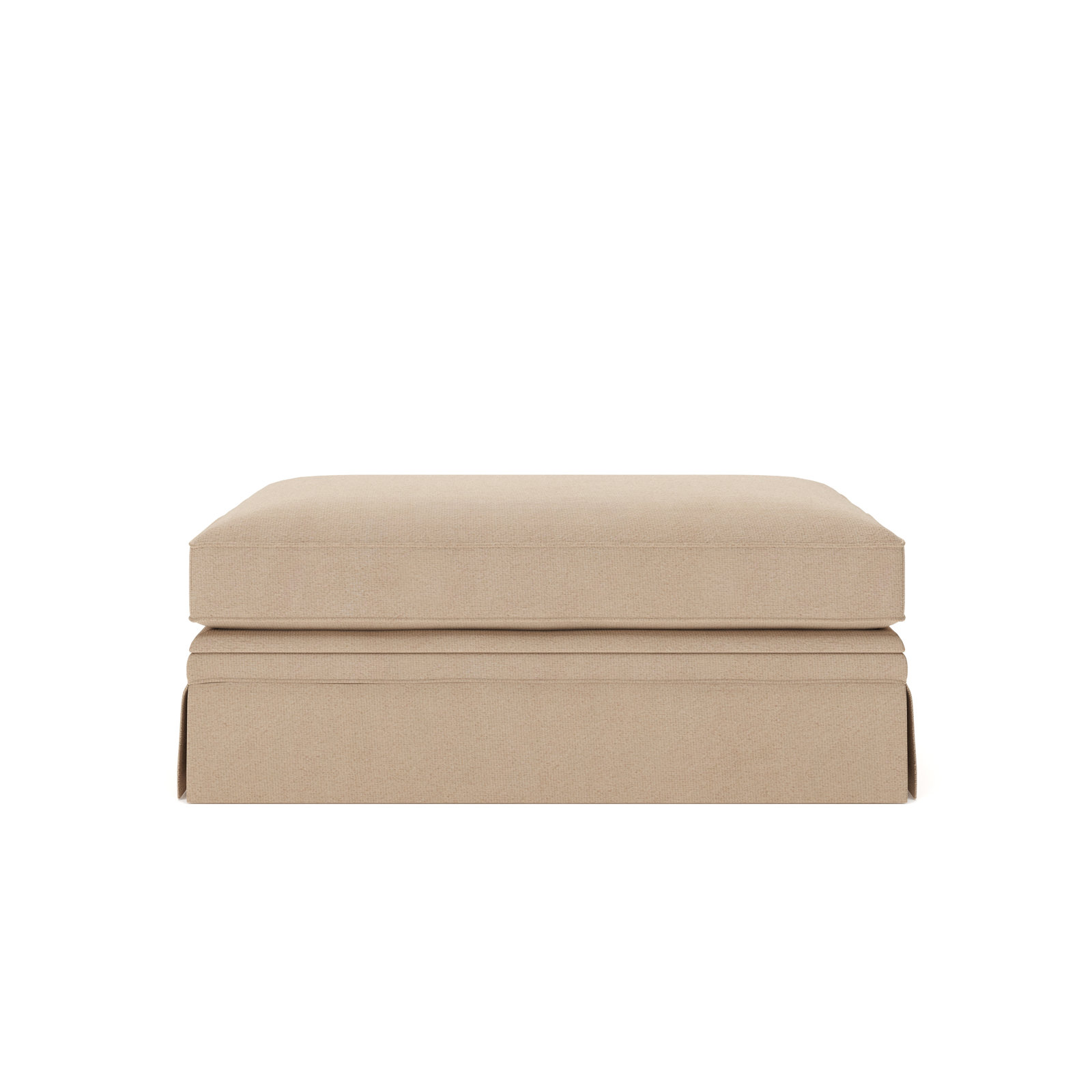Shelby 47" Ottoman, Bella Toast Performance Velvet