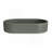 23.6'' Concrete Vessel Oval Modern Dark Green Bathroom Sink