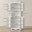 Armoire de cuisine 73 po, huche de cuisine avec tablettes de porte, 73 po, blanc-1911567477