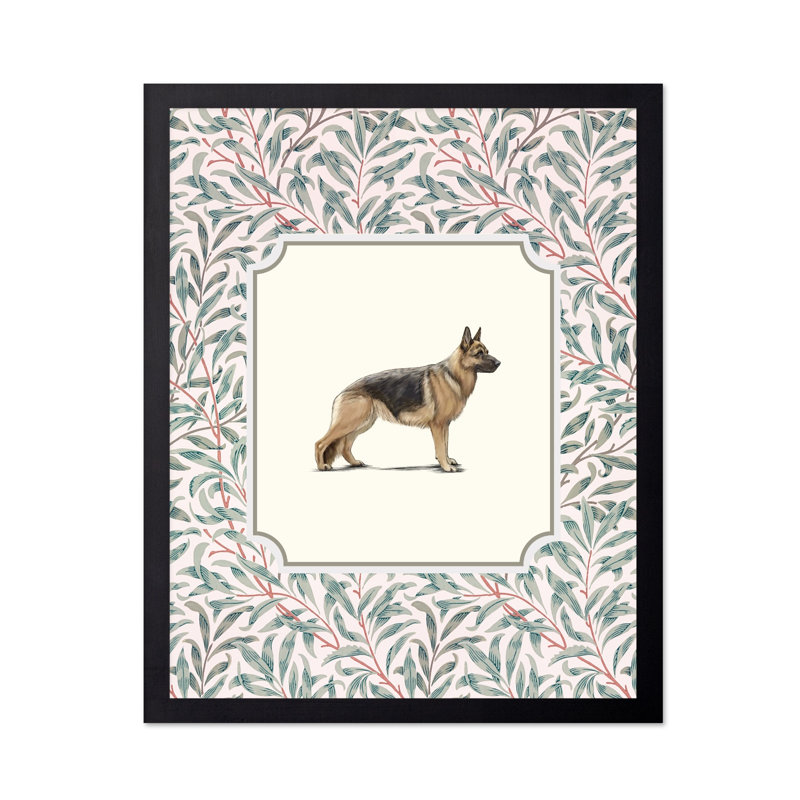 Berger allemand, Black Framed, Poster, 18"H x 24"W