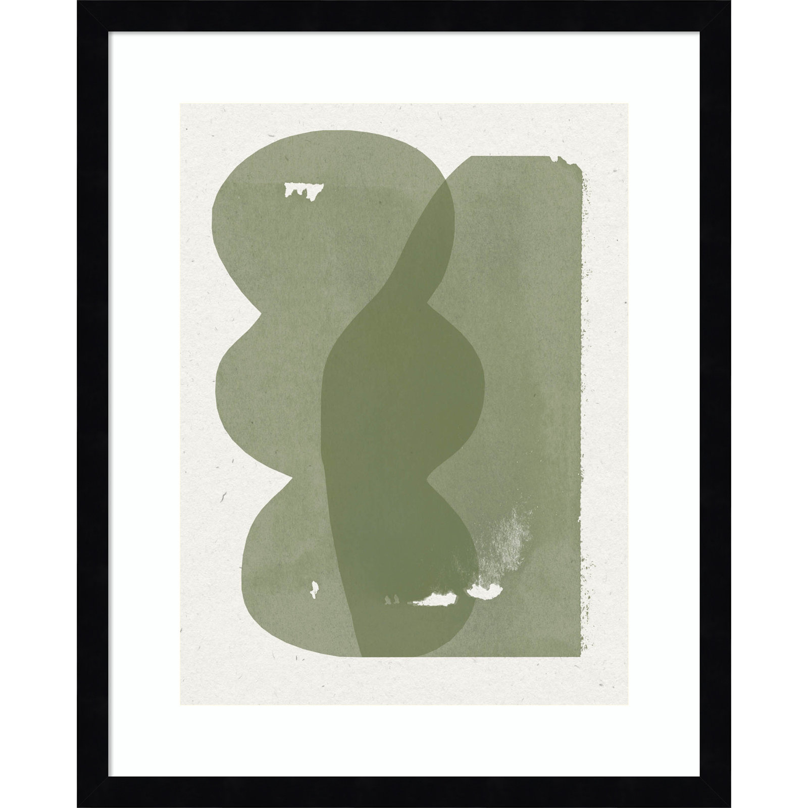 Nirvan "Figurative Composition" Print, Black, 21" H x 17" W