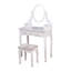 Coiffeuse Dandrew avec tabouret et miroir