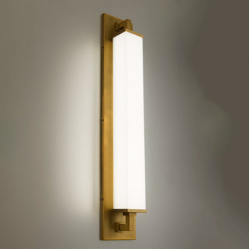 Gatsby 1 - Light LED Flush Mounted Sconce, Aged Bronze