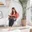 La chaise suspendue avec coussin Nordic Hygge Fabry peut supporter jusqu'à 264 lb.-395267960