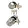 Complete Colonial Entry Knob Set with Deadbolt