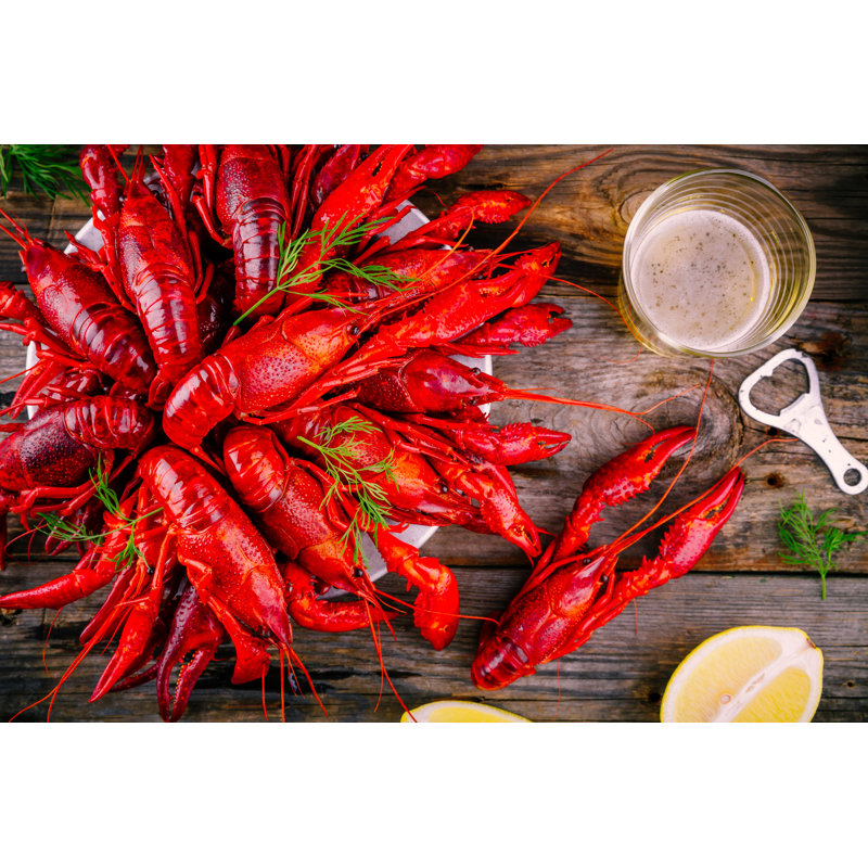 Boiled Crayfish by Wmaster890 - Wrapped Canvas Print, 30cm H x 46cm W