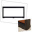 Table d'entrée de style Mid-Century avec console en bois et coins arrondis-522852692
