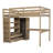 Khansaa Loft Bed with Built-in Desk and Storage-106601839