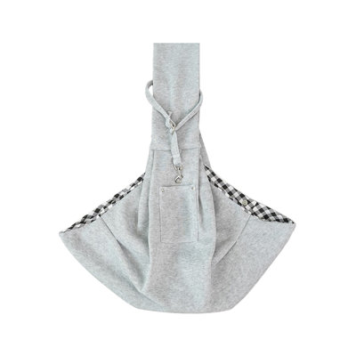 Pet Backpack Shoulder Bag for Cats and Dogs, 29.53x25.59x4.72 inches, Gray