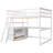 Evo 2 Drawer Loft Bed with Built-in Desk and Shelves-909714326-921547992