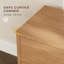 Ensemble lit plateforme capitonné en boucle moderne et tables de chevet à 2 tiroirs-418463627-418463621