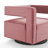 Booth Performance Velvet Swivel Armchair-247504645