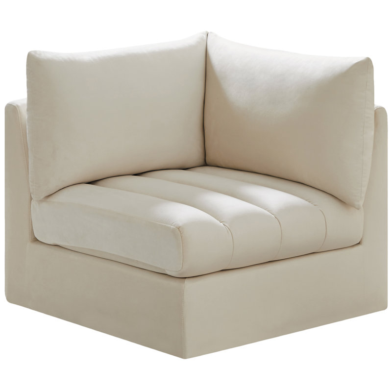 Jacob Velvet Armchair, Cream Velvet