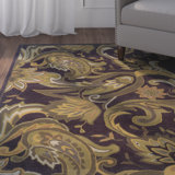 Equelle Hand Tufted Paisley Indoor Rug