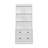 83.4"Tall Storage Bookshelf With LED Lighting, 2 Drawer And 3 Open Shelves